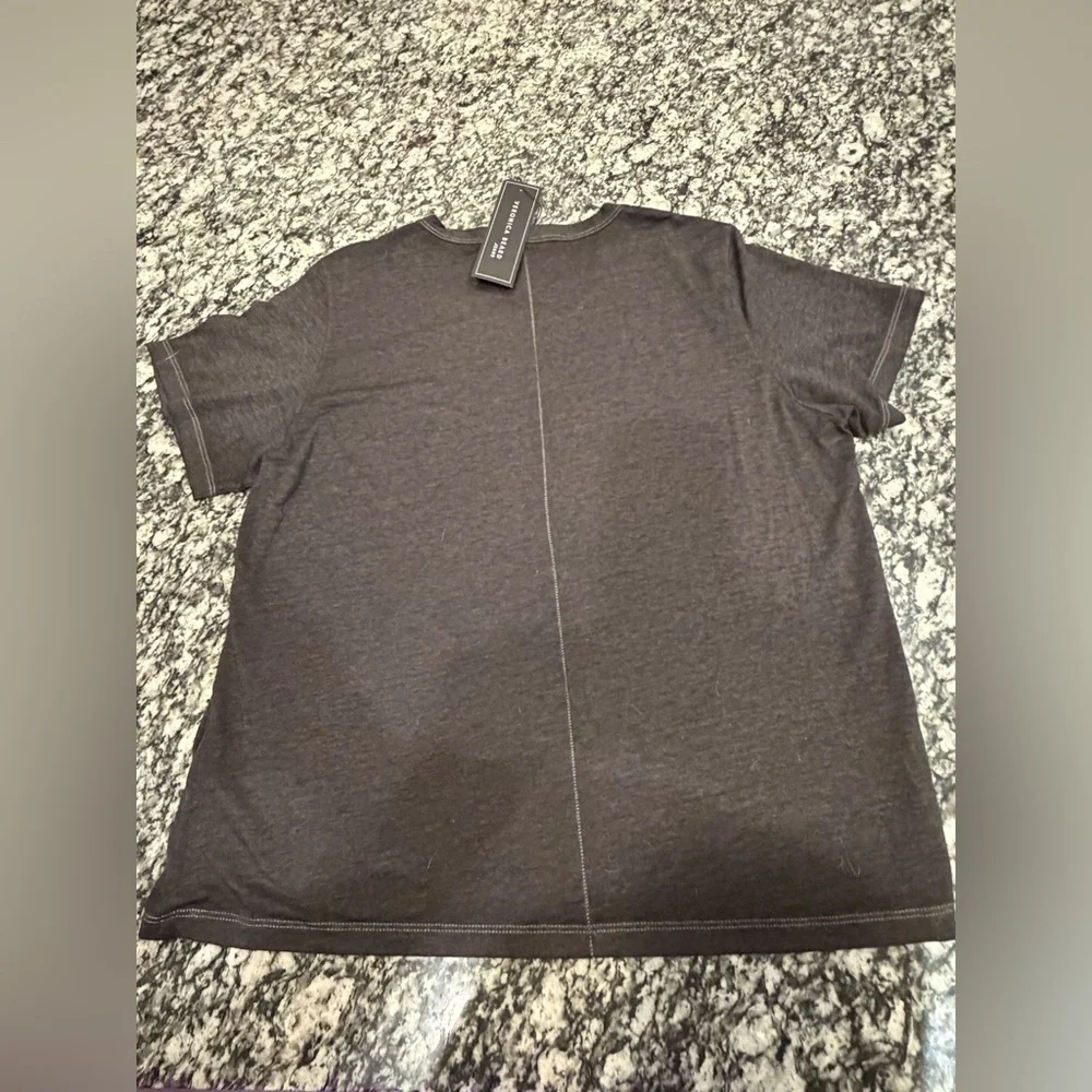 Veronica Beard Charcoal Short Sleeve Top - Picture 5 of 12